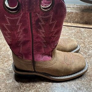 Smoky Mountain Boots Cowboy Cowgirl Boots Western Girls Size 9 EUC